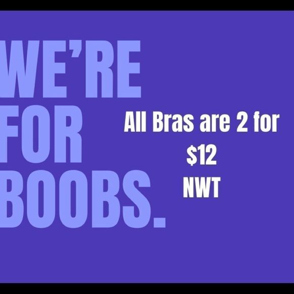 Put two Bras in a Bundle 2 for 12 - Picture 1 of 1